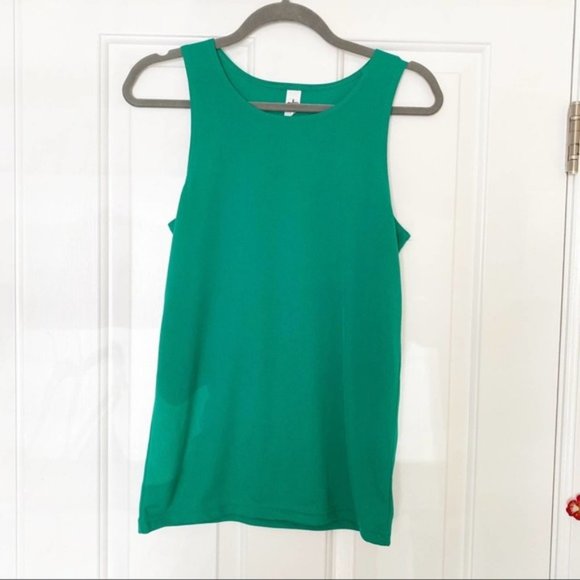 ALO Yoga Green Active Wear Workout Tank -M:L - Picture 1 of 4